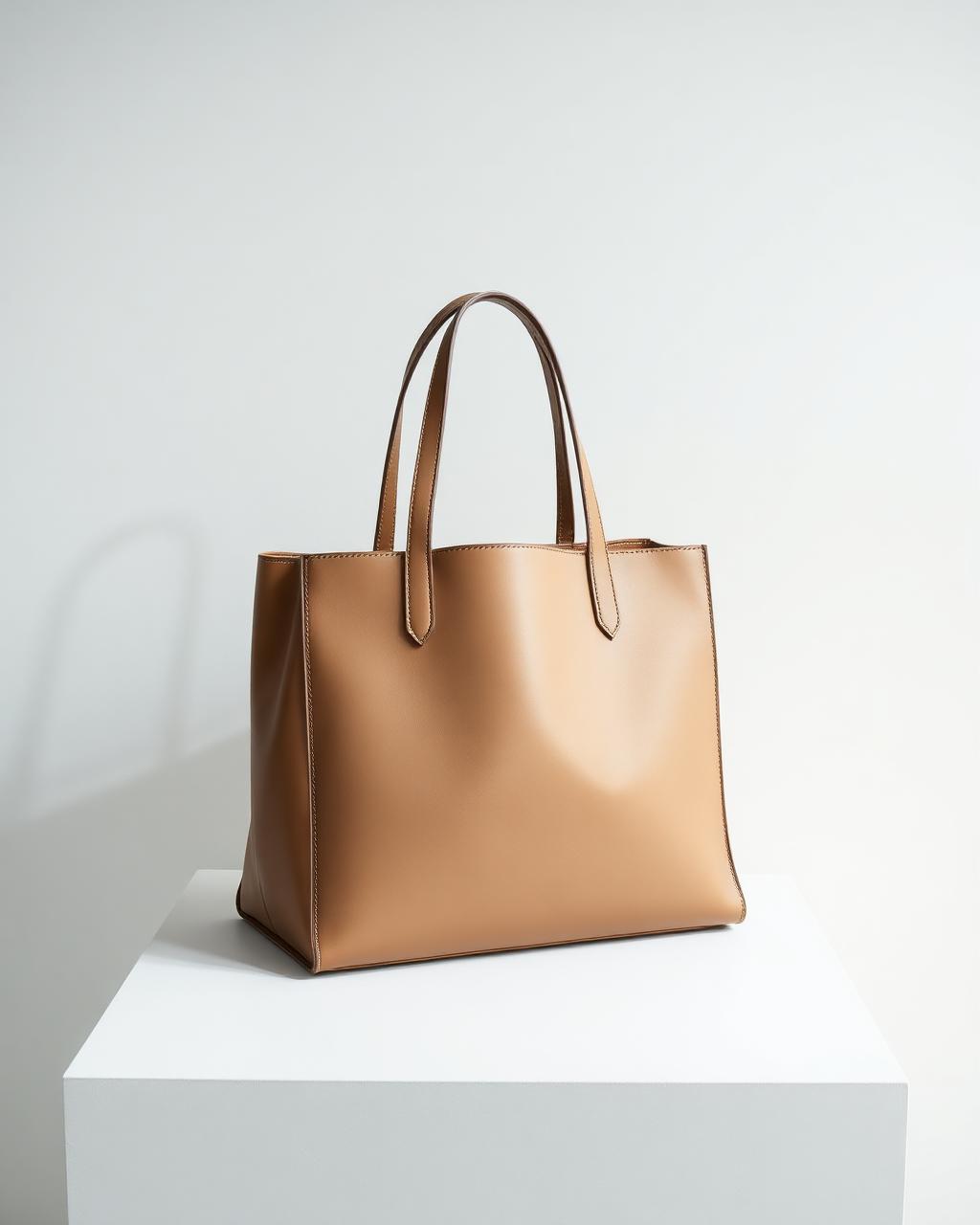 Structured Leather Tote